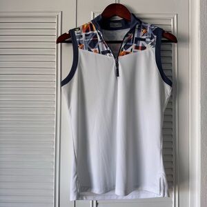 Callaway Navy and White Golf Polo